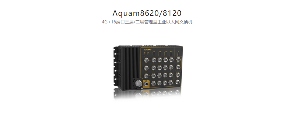 EN50155以太網(wǎng)交換機(jī)Aquam8620/8120 4G+16端口三層/二層管理型工業(yè)以太網(wǎng)交換機(jī)